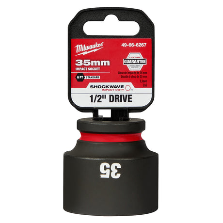 Milwaukee 1/2" Drive 35MM 6 Point Socket SHOCKWAVE Impact Duty™ 49-66-6267