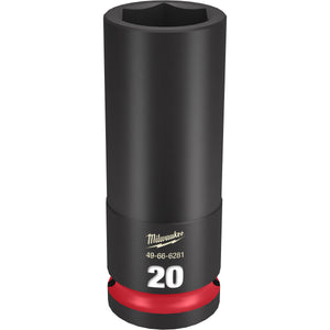 Milwaukee 1/2" Drive 20MM Deep 6 Point Socket SHOCKWAVE Impact Duty™ 49-66-6281