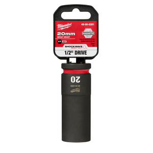 Milwaukee 1/2" Drive 20MM Deep 6 Point Socket SHOCKWAVE Impact Duty™ 49-66-6281