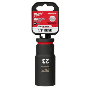 Milwaukee 1/2" Drive 23MM Deep 6 Point Socket SHOCKWAVE Impact Duty™ 49-66-6284