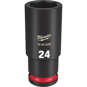 Milwaukee 1/2" Drive 24MM Deep 6 Point Socket SHOCKWAVE Impact Duty™ 49-66-6285