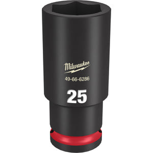 Milwaukee 1/2" Drive 25MM Deep 6 Point Socket SHOCKWAVE Impact Duty™ 49-66-6286