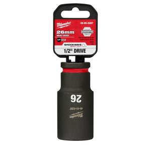 Milwaukee 1/2" Drive 26MM Deep 6 Point Socket SHOCKWAVE Impact Duty™ 49-66-6287