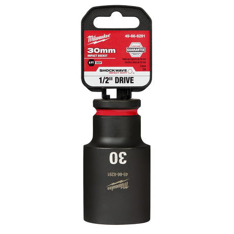 Milwaukee 1/2" Drive 30MM Deep 6 Point Socket SHOCKWAVE Impact Duty™ 49-66-6291
