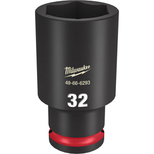 Milwaukee 1/2" Drive 32MM Deep 6 Point Socket SHOCKWAVE Impact Duty™ 49-66-6293