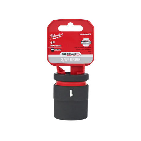 Milwaukee 3/4"Drive 1" Shallow 6 Point Socket SHOCKWAVE Impact Duty™ 49-66-6307