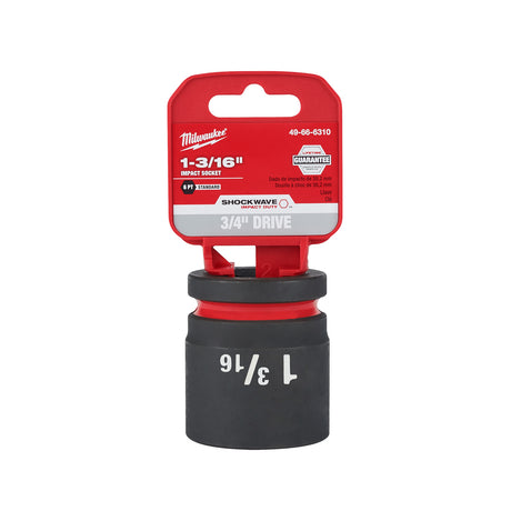 Milwaukee 3/4"Drive 1-3/16" Shallow 6 Point Socket SHOCKWAVE Impact Duty™ 49-66-6310