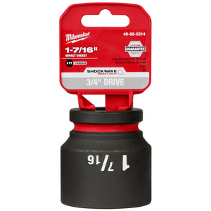 Milwaukee 3/4"Drive 1-7/16" Standard 6 Point Socket SHOCKWAVE Impact Duty™ 49-66-6314