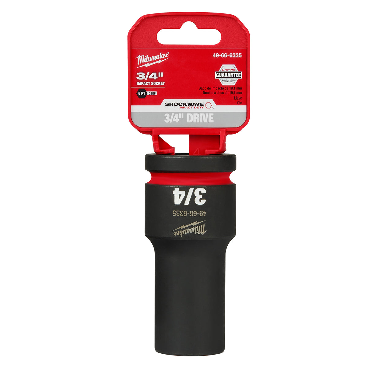 Milwaukee 3/4" Drive 3/4" Deep 6 Point Socket SHOCKWAVE™ Impact Duty 49-66-6335