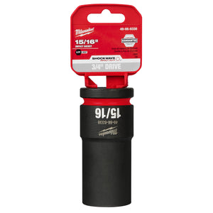 Milwaukee 3/4"Drive 15/16" Deep 6 Point Socket SHOCKWAVE Impact Duty™ 49-66-6338