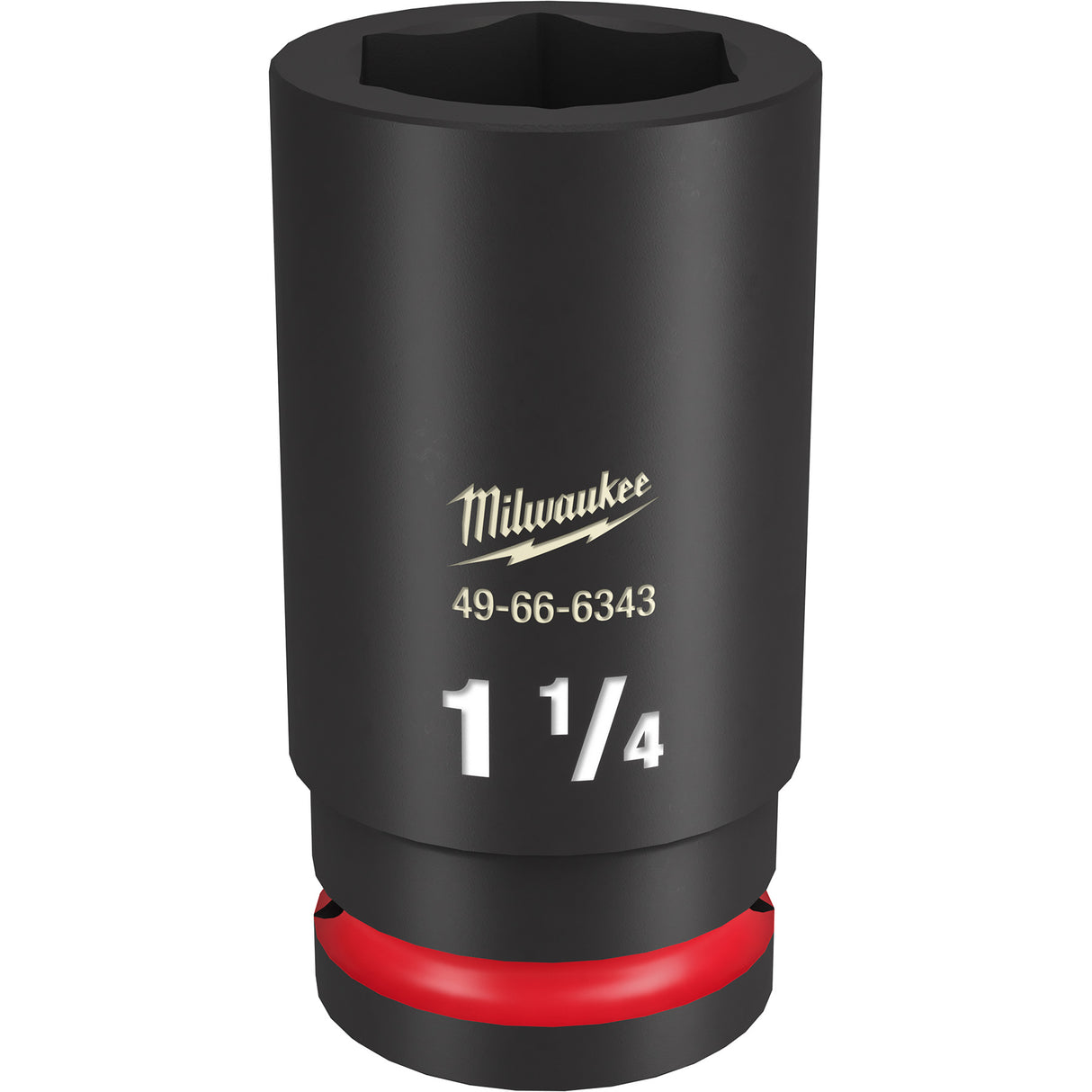 Milwaukee SHOCKWAVE™ Impact Duty 3/4" Drive 1-1/4" Deep 6 Point Socket 49-66-6343