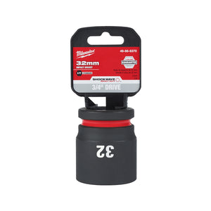 Milwaukee SHOCKWAVE Impact Duty™ 3/4"Drive 32MM Standard 6 Point Socket 49-66-6370