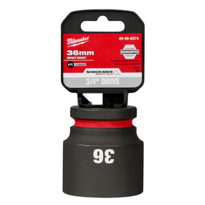 Milwaukee SHOCKWAVE Impact Duty™ 3/4"Drive 36MM Standard 6 Point Socket 49-66-6374