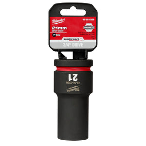 Milwaukee SHOCKWAVE™ Impact Duty 3/4" Drive 21MM Deep 6 Point Socket 49-66-6396