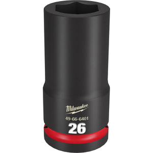 Milwaukee SHOCKWAVE™ Impact Duty 3/4" Drive 26MM Deep 6 Point Socket 49-66-6401