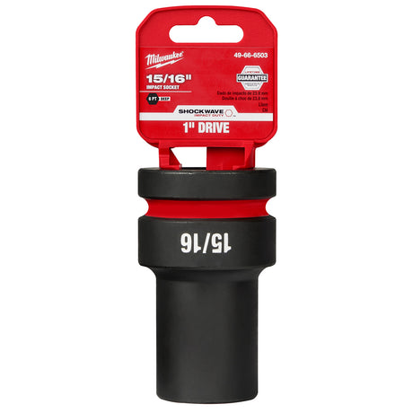 Milwaukee SHOCKWAVE Impact Duty™ 1"  Drive 15/16" Shallow 6 Point Sockets 49-66-6503
