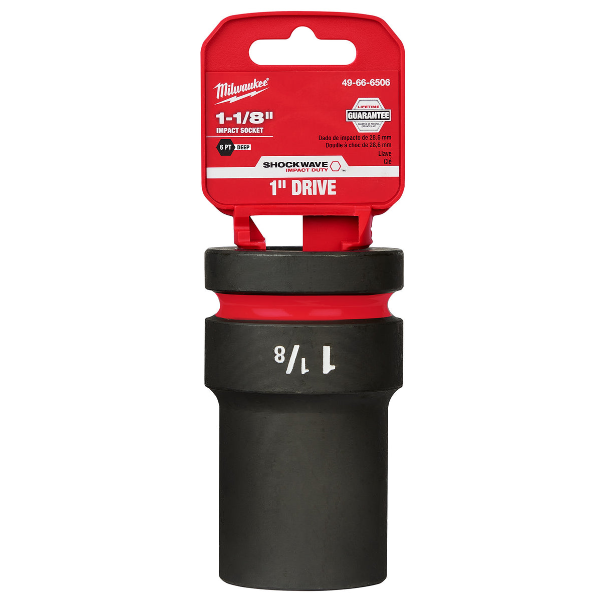 Milwaukee SHOCKWAVE Impact Duty™ 1" Drive 1-1/8" Deep 6 Point Socket 49-66-6506