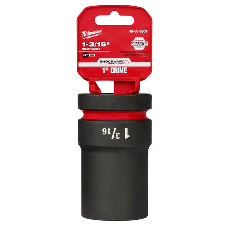 Milwaukee SHOCKWAVE™ Impact Duty 1" Drive 1-3/16" Deep 6 Point Socket 49-66-6507