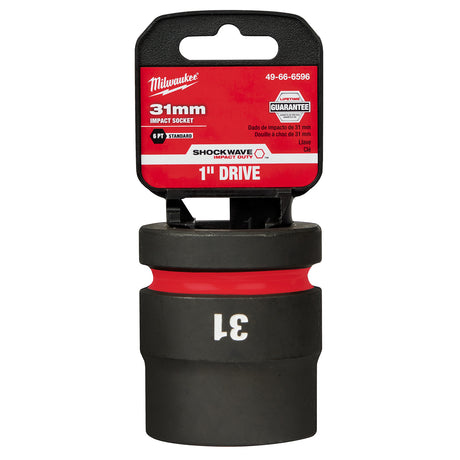 Milwaukee SHOCKWAVE Impact Duty™ 1"Drive 31MM Standard 6 Point Socket 49-66-6596