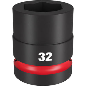 Milwaukee SHOCKWAVE Impact Duty 1″ Drive 32MM Standard  6-Point Socket 49-66-6597