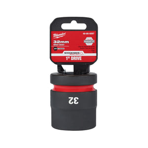Milwaukee SHOCKWAVE Impact Duty 1″ Drive 32MM Standard  6-Point Socket 49-66-6597