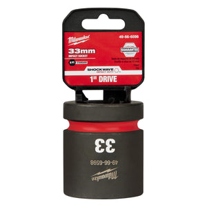 Milwaukee SHOCKWAVE™ Impact Duty 1" Drive 33MM Standard 6 Point Socket 49-66-6598