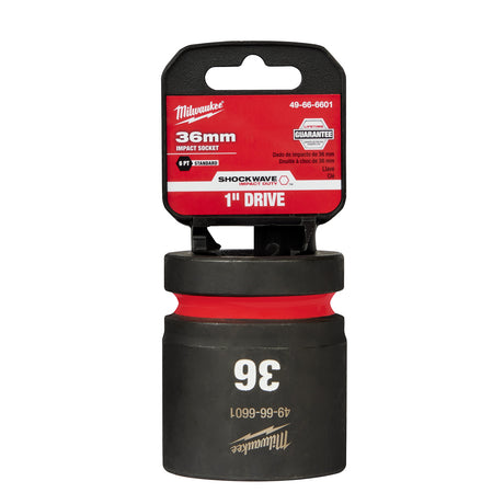 Milwaukee SHOCKWAVE™ Impact Duty 1" Drive 36MM Standard Shallow 6 Point Socket 49-66-6601
