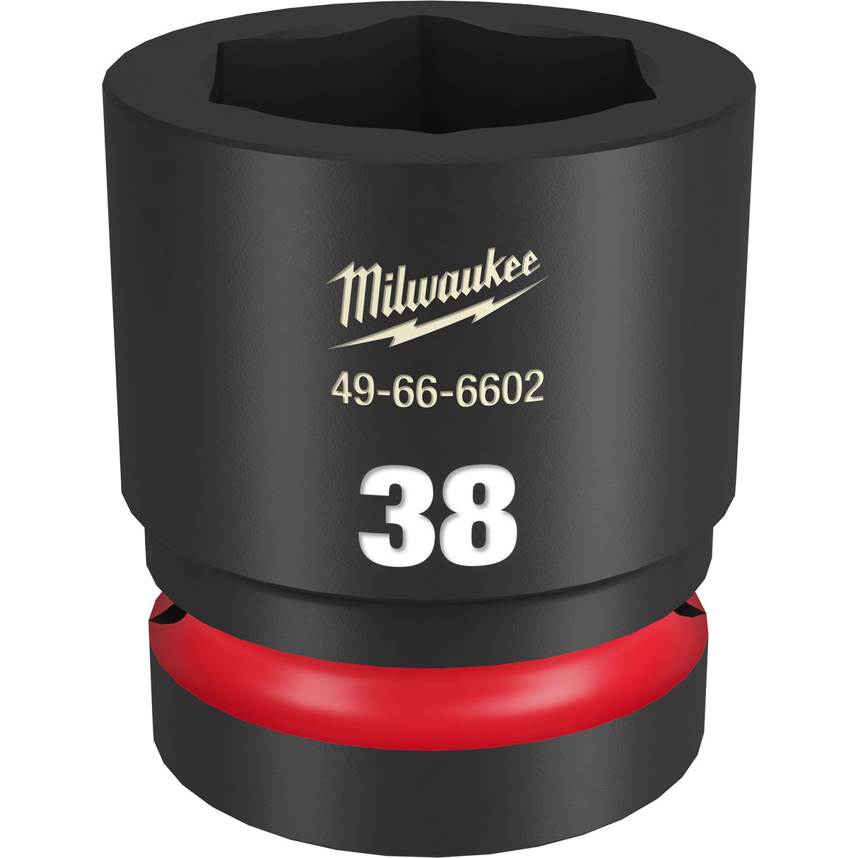 Milwaukee SHOCKWAVE™ Impact Duty 1" Drive 38MM Standard Shallow 6 Point Socket 49-66-6602