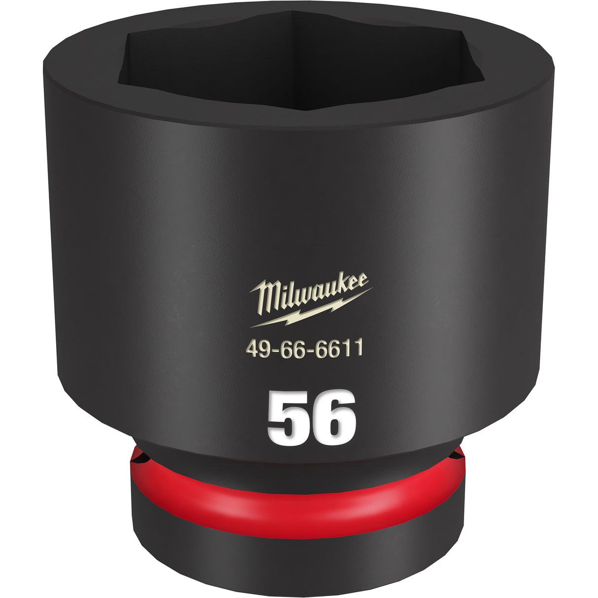 Milwaukee SHOCKWAVE™ Impact Duty 1" Drive 56MM Standard 6 Point Socket 49-66-6611
