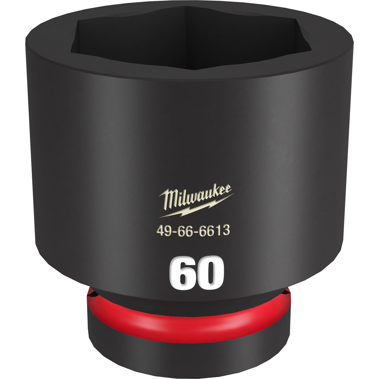Milwaukee SHOCKWAVE™ Impact Duty 1" Drive 60MM Standard 6 Point Socket 49-66-6613