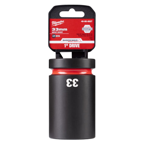 Milwaukee SHOCKWAVE Impact Duty™ 1" Drive 33mm Deep 6 Point Socket 49-66-6627