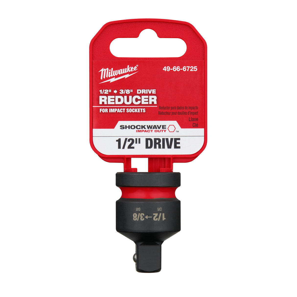 Milwaukee SHOCKWAVE Impact Duty™ 1/2 in Drive 3/8" Drive Reducer 49-66-6725
