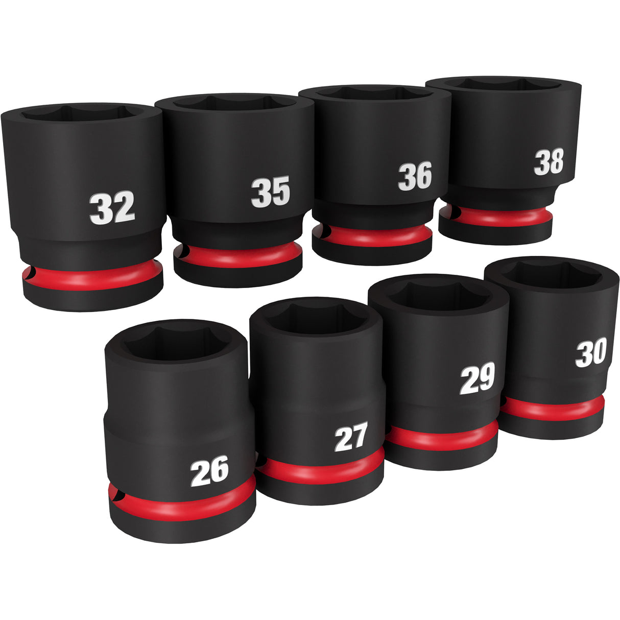 Milwaukee 49-66-7019 8 PC SHOCKWAVE Impact Duty™ 3/4" Drive Metric Standard 6 Point Socket Set