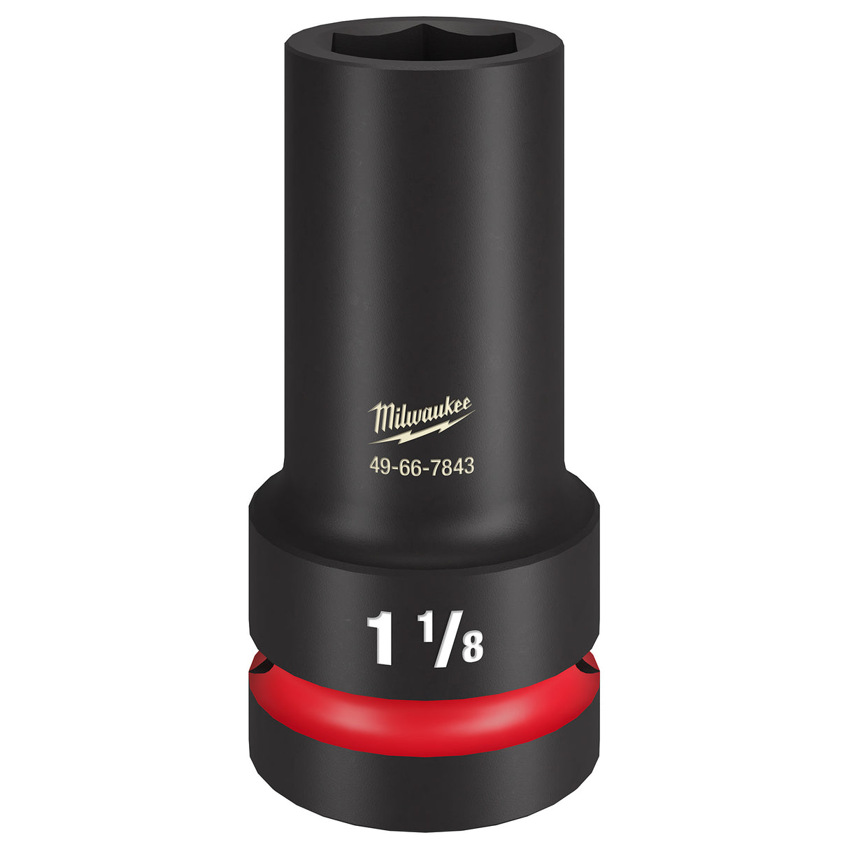 Milwaukee SHOCKWAVE Impact Duty™ 1" Drive 1-1/8" Thin Wall Extra Deep 6 Point Socket 49-66-7843