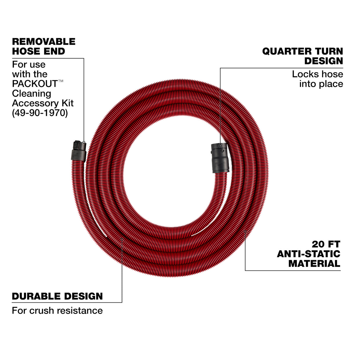 Milwaukee 49-90-1971 20' Accessory Hose