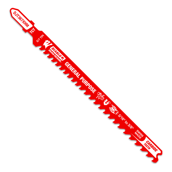 DIABLO DJT367XHM 5-1/4" 5/7TPI Carbide Jig Saw Blade for General Purpose Cuts