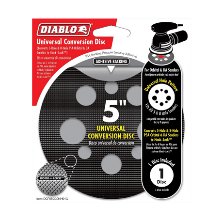 DIABLO DCP050CONH01G 5" Random Orbital Sander Universal Conversion Disc
