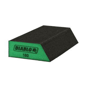 DIABLO DFBLANGSFN01G 5" x 3" x 1" 180-Grit Corner Contact Sanding Sponge