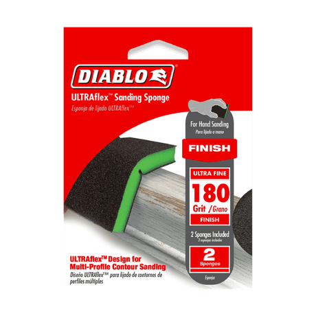 DIABLO DFPFLEXUFN02G 5" x 4" 180-Grit ULTRAflex™ Sanding Sponges (2-pc)
