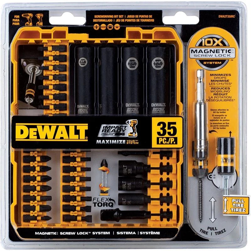 DEWALT DWA2T35IRC 35 Piece Flex Torq Impact Ready Screwdriving Set