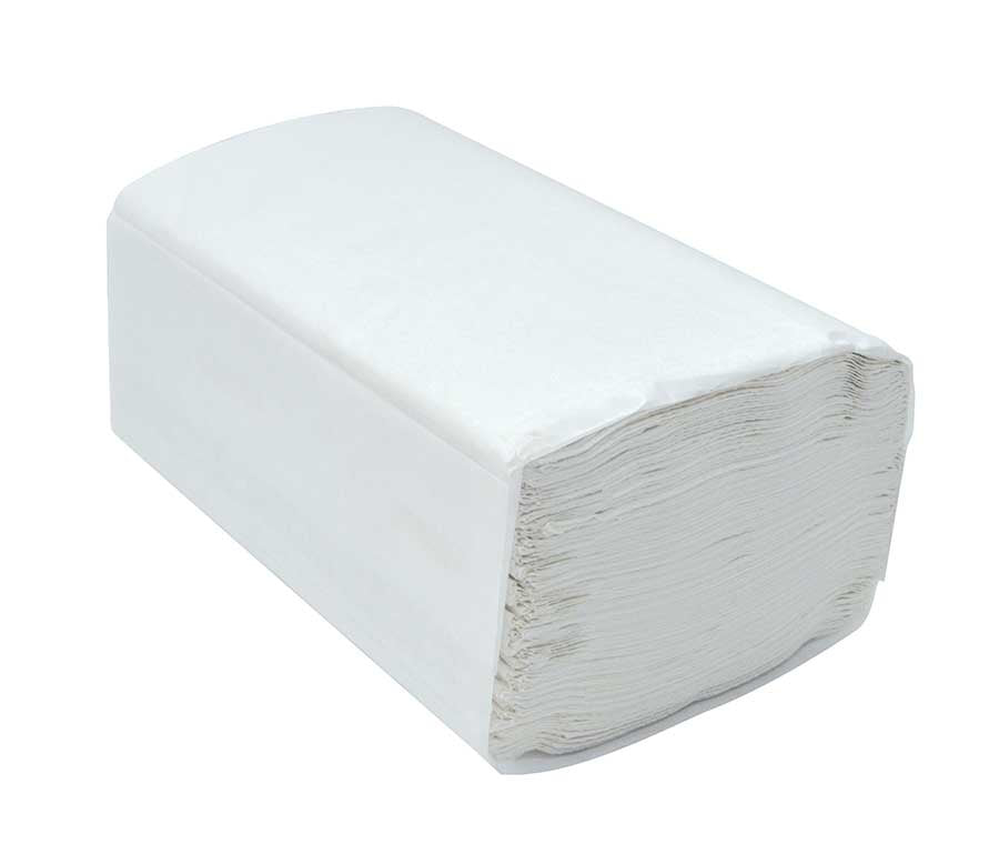 DuraPlus Single Fold Paper Towel, White, 16 Packs/Case, 250 Sheets/Pack