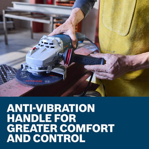 BOSCH GWS22-180J 7 In. Large Angle Grinder – 15 Amp W/ Lock-On Trigger Switch