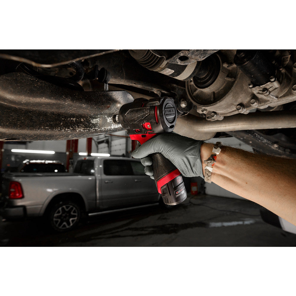 Milwaukee 49-16-3049 M12 FUEL™ 1/4" & 3/8" Subcompact Impact Wrench w/ Friction Ring Protective Boot