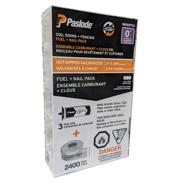PASLODE 650973C CSF Fuel and 2" Nail Pack