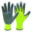 ROK-70825 Nitrile Coated Gloves- Hi Vis 6pk