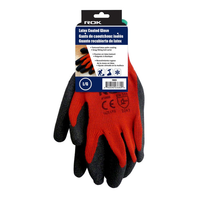 ROK 70883 Latex Coated Glove - LG