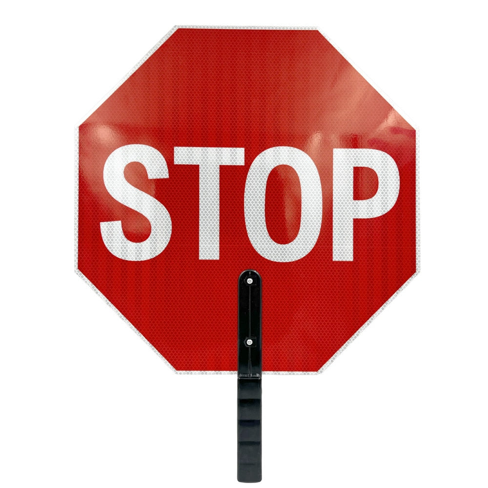 ROK 71068 Stop/Slow Hand-Held Traffic Paddle Sign 18"