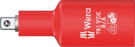 Red drill bit with Wera branding on a white background