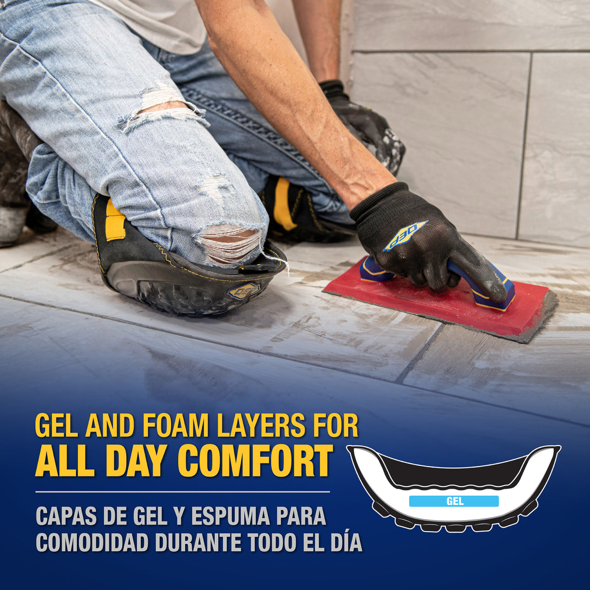 QEP 79645 ProMAX® Gel Knee Pads