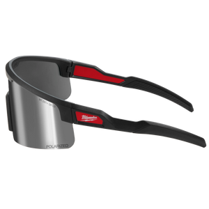 Milwaukee 48-73-2503 Polarized Wrap Around Safety Glasses - Silver Mirrored Dual Coat Lenses